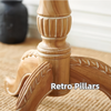 Wooden Round End Table  Round Wooden Coffee Table For Living Room Vintage Accent