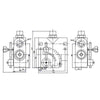 1/2'G Hydraulic Adjustable Variable Flow Control Valve with Relief 0-16 GPM