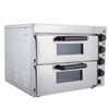 Commercial Pizza Oven Countertop Double Deck Grill Bread Baking Furnace Indoor