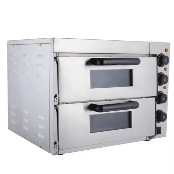 Commercial Pizza Oven Countertop Double Deck Grill Bread Baking Furnace Indoor