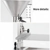 2"Inch Stainless Steel Feeding Hopper W/Support Stand for Powder Liquid Granules