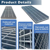 Galvanized Steel Drain Grate 50×50 CM Outdoor Drain Cover Heavy Duty for Yard AU