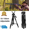 Rifle Gun Shooting Stick Tripod Rifle & Camera Steady Shot Hunting 1.5m Extend