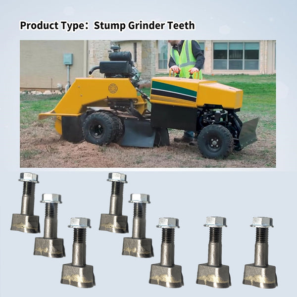 8 PCS Stump Grinder Teeth Fit Vermeer Yellow Jacket Replacement Accessories