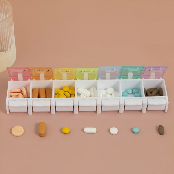 7 Day Weekly Pill Box Medicine Tablet Organizer Dispenser Container Large Case