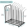 Art Drying Rack Metal Canvas Rack Art Storage with Handle & Caster Wheels Black
