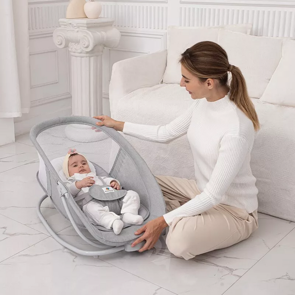 4in1 Baby Swing Bouncer Mastela New born Rocker Electric Leaf Bassinet Upto18Kg