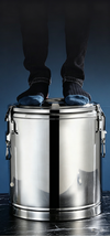 Stainless Steel Insulated Barrel Beverage Dispenser with Spigot Keep Hot Cold