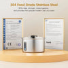 3.2L Pet Stainless Steel Water Fountain Dog Cat Drinking Dispenser Filter Feeder
