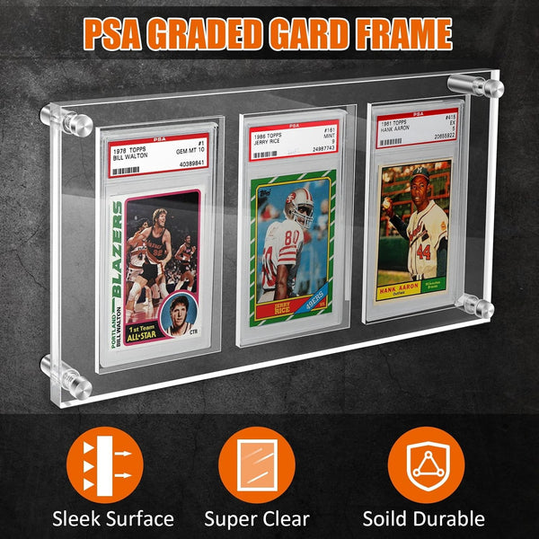 3/9/10 Card Display Frame PSA Trading Card Frame For Pokemon/NBA/Sports Cards