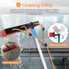 Solar Panel Cleaning Kit 12m Water Fed Poles 55cm Brush Head Window Roof Cleaner