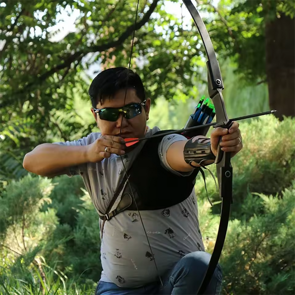 40lbs Archery 53" Takedown Recurve Bow 12 Arrows For Hunting Right/Left-Handed