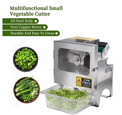 Electric Vegetable Slicer Scallion Chopping Machine Onion Segment Cutter 30kg/h