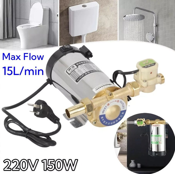 150W Automatic Boost Pump Tap Shower Stainless Steel Pressure Water Booster