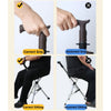 Folding Cane Seat Walking Stick Tripod Anti-Slip Portable for Seniors Hiking AU