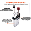 Boat Twin Lever Handle Engine Throttle Shift Control Lever for Single Engine AU