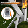 Wood Pellet Fire Pit Outdoor Patio Rocket Stove Heating Stove For Camping Party