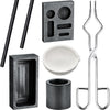 Torch Melting Casting Kit Clay Graphite Crucible Set  5in1 Graphite Cast Mould