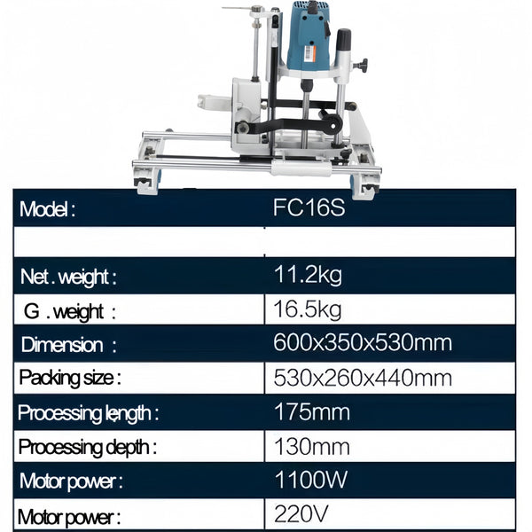LOCK MOTICER-DOOR MORTICE-TRENCHING MACHINE Door Lock Hole Drilling Machine