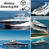 14FT Boat Steering Kit 3/4" Standard Tapered Shaft for Yachts Fishing Boats