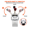 Boat Twin Lever Handle Engine Throttle Shift Control Lever for Single Engine AU