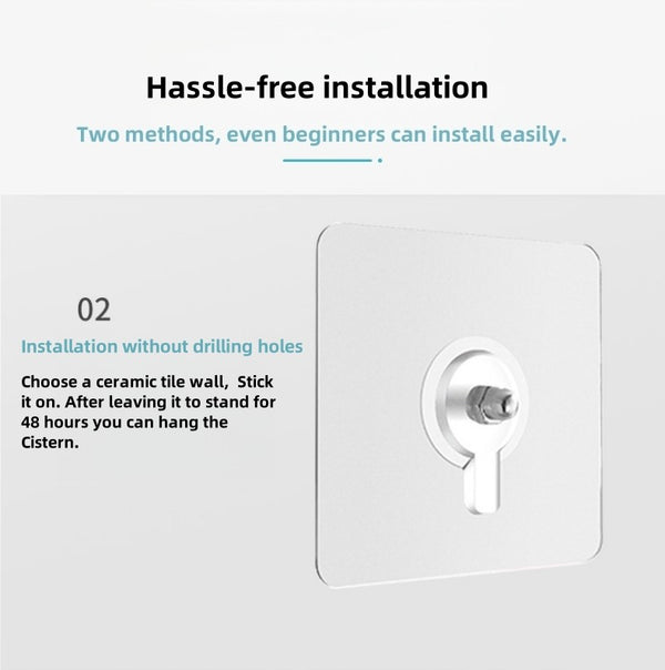 3/6L Toilet Cistern Flush Tank W/ Installation Kit Universal WELS Toilet Access