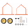 Metal Wire Spool Rack Cable Rack with Wheels, Wire Spool Holder for Wire Spools