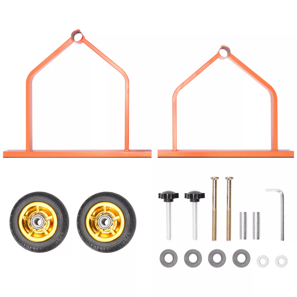 Metal Wire Spool Rack Cable Rack with Wheels, Wire Spool Holder for Wire Spools