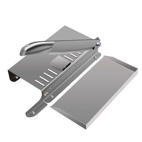 Bone Cutter Frozen Meat Slicer Manual Ribs Chicken Fish Chopper with Food Tray