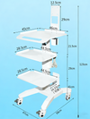 Medical Trolley Stand Dental Oral Scanner Mobile Cart Clinic Laptop Holder AU