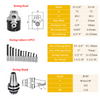 12Pcs 3 Inch Boring Head BT40 Shank 3/4 Inch Carbide Boring Bar Boring Head Bar