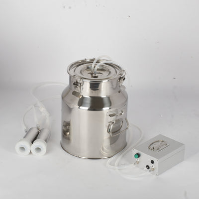 14L Electric Cattle Cow Milker Pulse Vacuum Pump Farm Milking Machine