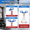 3T Forklift Lifting Hook Attachment Dual Fork Mobile Crane Lifter for RanchCargo