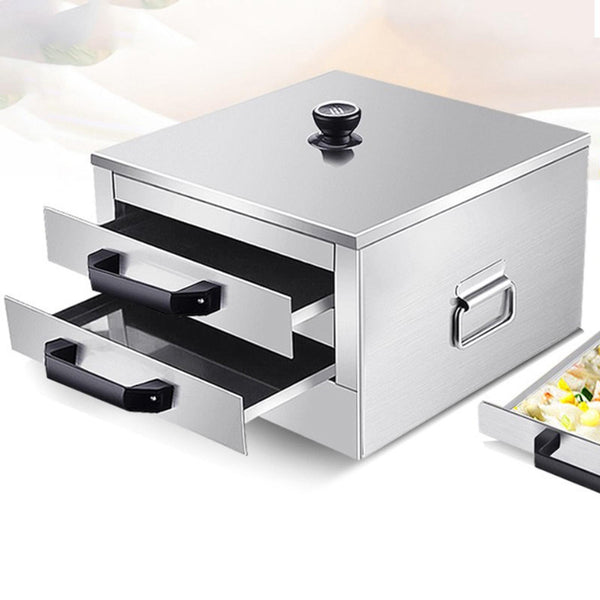 Cantonese Rice Noodle Rolls Machine,Double-layer Steamer Vermicelli Roll Steamer