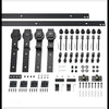 6FT Barn Door Hardware Closet Track Kit 4 Door Gear Set 150kg Barn Door Track