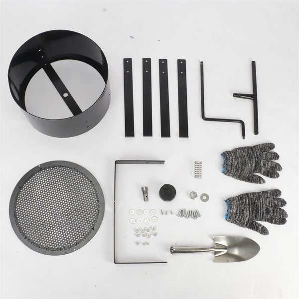 Rotary Soil Sifter Compost Sieve Garden Potting Sifting Mesh Rock Sand Sieve