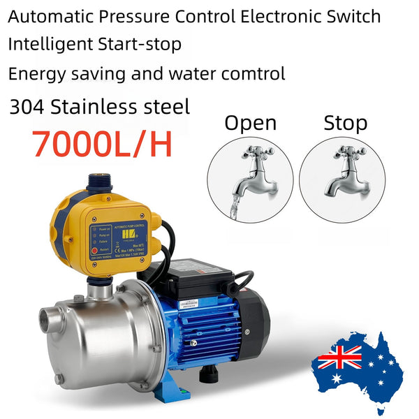 Water Pump High Pressure Automatic Pressure Control Booster Pump Stainless Steel