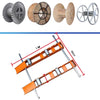 Adjustable Cable Roller Stand 1m*90cm Steel Base W/ 1000KG Heavy-Duty Capacity