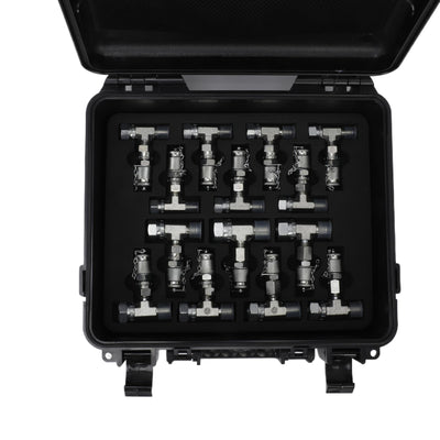 Hydraulic Pressure Test Kit 5 Gauges 5 Test Hoses 13 Couplings 14 Tee Connectors
