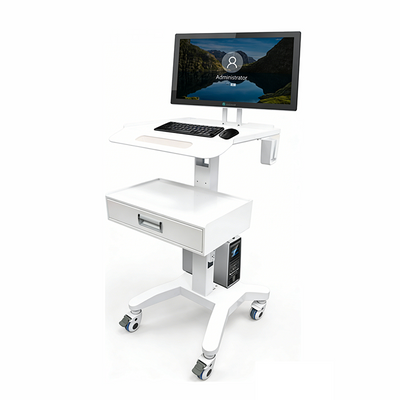Rolling Dental Lab Trolley Cart With Drawer Intraoral Scanner Clinic Laptop Rack