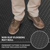 Diamond-Plate Rubber Flooring Roll 3mm Thick Garage Floor Mat 1*5M Anti-Slip