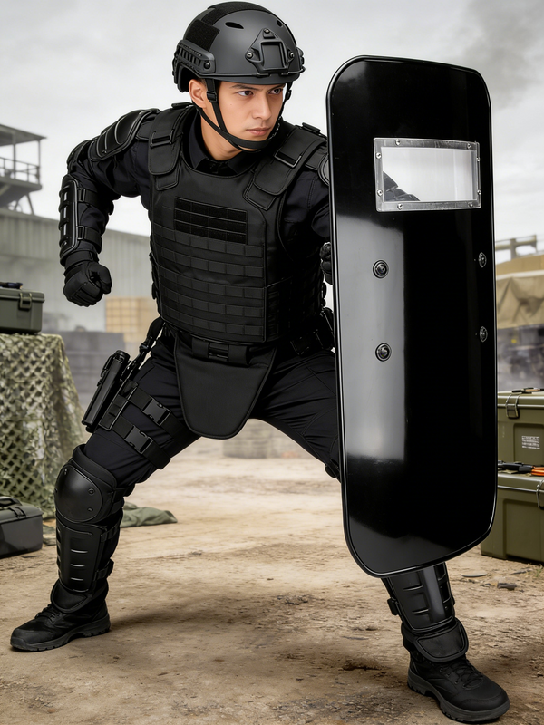 Anti-riot Shield Security Protection Hand-Held Rectangle Swat Police Tactical