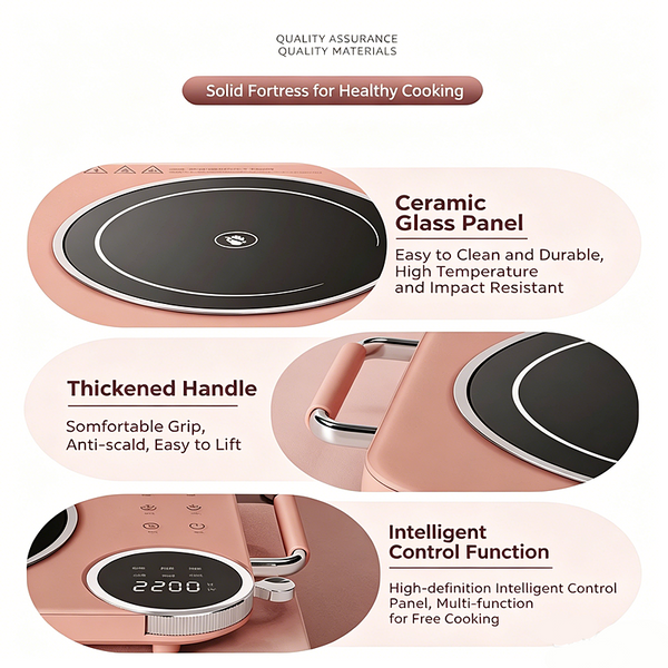 Electric Ceramic Stove Stir-frying Steam Boil Timing Cooking Induction Cooker