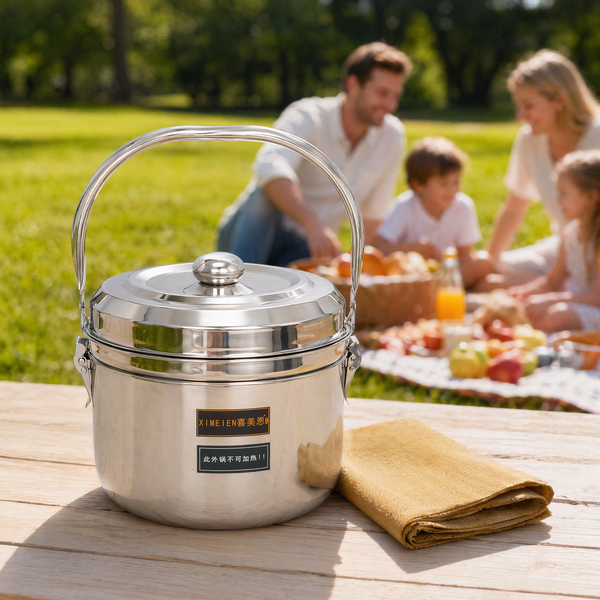 Energy-Saving Stainless Steel Soup Pot, Heat Preservation Pot Environmentally