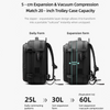 Vacuum Seal Travel Backpack 60L Exapandable Air Compression Built-in Pump