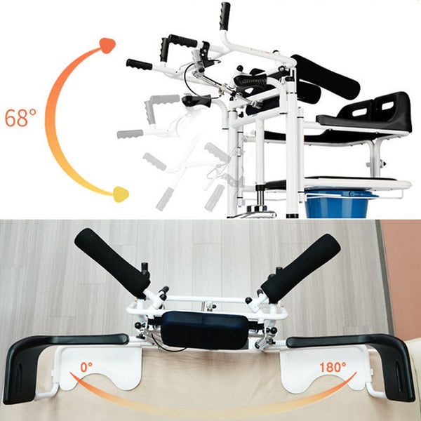 Lift Transfer Chair Patient Wheelchair+Assist Rise Lifter Hydraulic Lift Chair