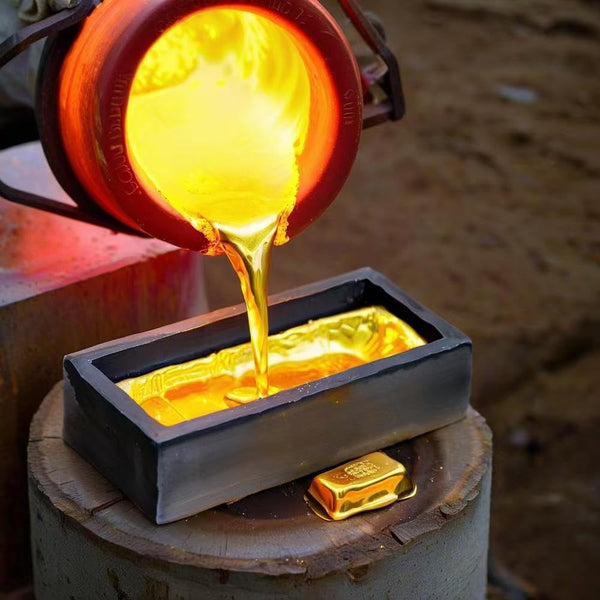 10/16KG High-Purity Graphite Melting Crucible Smelting Tool for Gold Silver AU