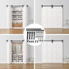 6FT Barn Door Hardware Closet Track Kit 4 Door Gear Set 150kg Barn Door Track