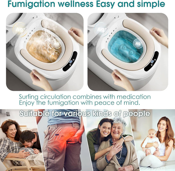 Sitz Bath Postpartum Hemorrhoids Patients Healing Toilet Seat Electic Bidet Tub