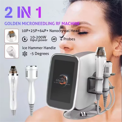 2 in 1 Golden RF Micron-eedle Machine with Cold Hammer Facial Skin Rejuvenation